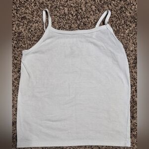 *Medium* 5 Spaghetti Strap White Tank Tops* Hanes* Toddler Medium*